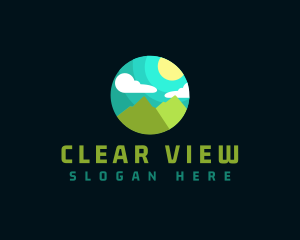 Mountain Peak View logo design