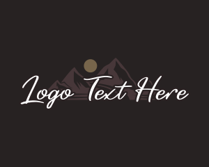 Wordmark - Mountain Outdoor Adventure logo design