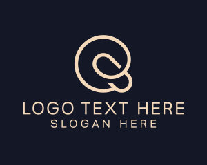 Lettermark - Monoline Doodle Art logo design