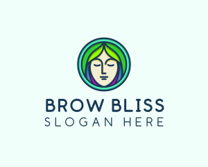 Woman Spa Relaxation logo design