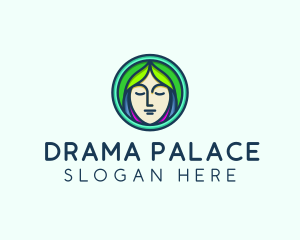 Woman Spa Relaxation logo design