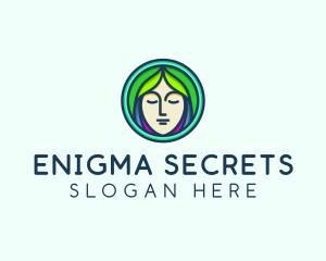 Woman Spa Relaxation logo design