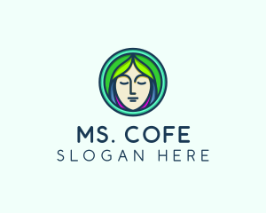 Woman Spa Relaxation logo design