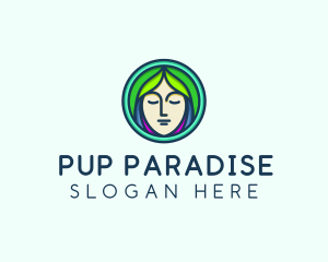 Woman Spa Relaxation logo design