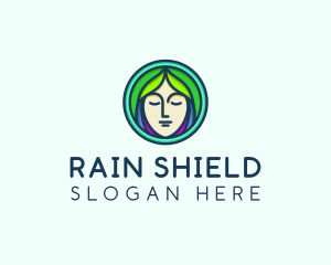 Woman Spa Relaxation logo design