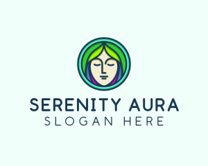 Woman Spa Relaxation logo design