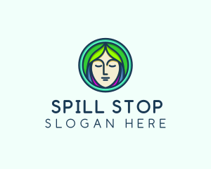 Woman Spa Relaxation logo design