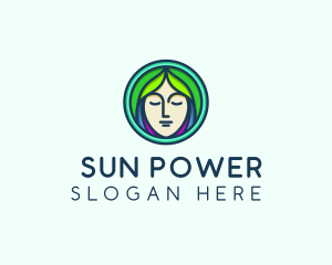 Woman Spa Relaxation logo design