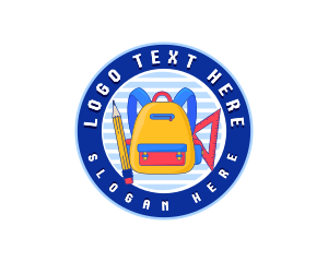 Pupil - Kiddie School Backpack logo design