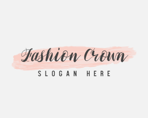 Feminine Fashion Script Business logo design