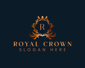 Ornamental Crown Crest  logo design