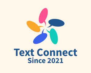 Texting - Multicolor Chat Bubble logo design