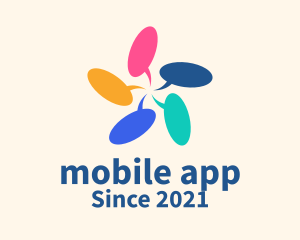 Comment - Multicolor Chat Bubble logo design