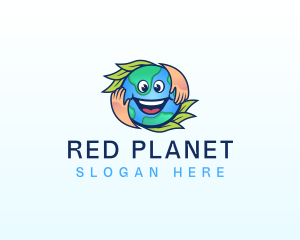 Earth Globe Eco logo design