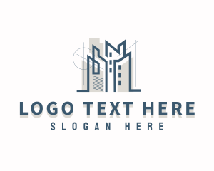 Architect - Construction Real Estate Building logo design