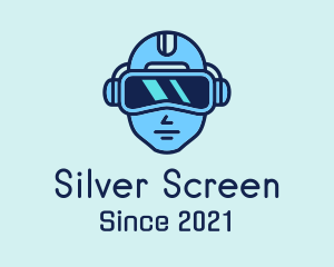 Game Streaming - Futuristic Gamer Headset logo design