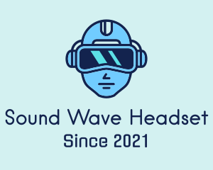 Headset - Futuristic Gamer Headset logo design