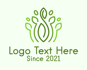 Eco - Herb Garden Plant logo design
