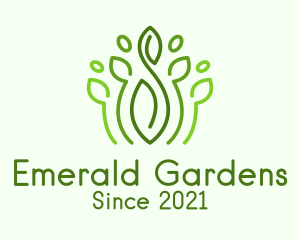 Herb Garden Plant logo design