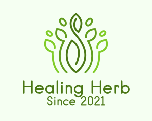 Herb Garden Plant logo design