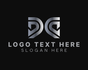 Letter D - Gradient Metallic Business Letter G logo design