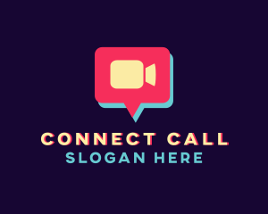 Call - Video Camera Chat logo design