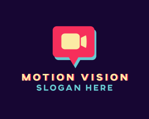 Video - Video Camera Chat logo design