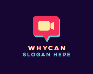 Chat - Video Camera Chat logo design