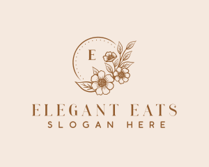 Nature  Floral Wedding logo design