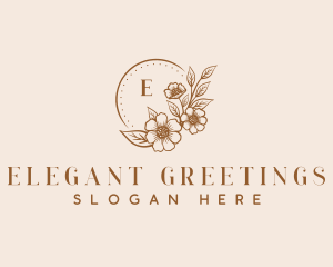 Nature  Floral Wedding logo design