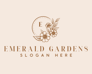 Nature  Floral Wedding logo design