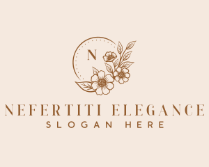 Nature  Floral Wedding logo design