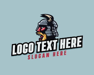 Video Game - Angry Viking Warrior logo design