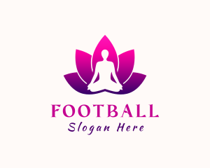 Yogi - Lotus Flower Yoga logo design