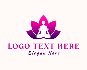 Lotus Flower Yoga Logo