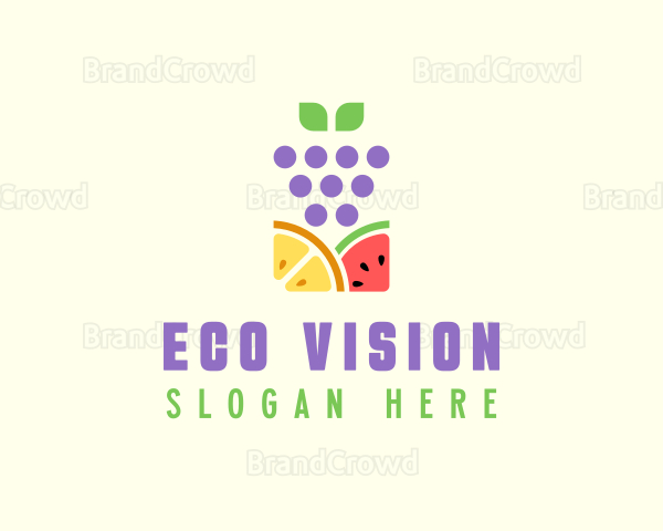 Organic Fruit Produce Logo