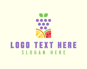 Produce - Organic Fruit Produce logo design