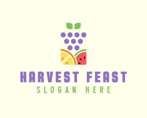 Organic Fruit Produce logo design