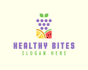 Organic Fruit Produce logo design