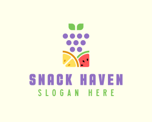 Organic Fruit Produce logo design