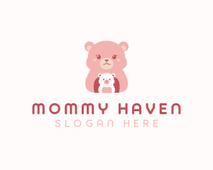 Mommy - Mommy Baby Bear logo design