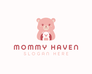 Mommy Baby Bear logo design