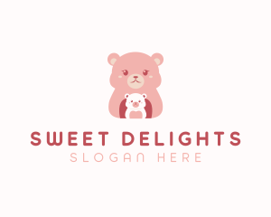 Mommy Baby Bear logo design