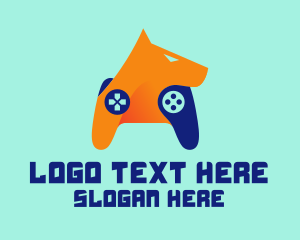 Video Game - Hound Game Controller logo design