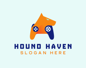 Hound Game Controller logo design