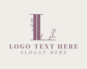 Plant - Floral Nature Garden Letter L logo design