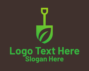 Eco Leaf Shovel  Logo