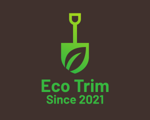 Eco Leaf Shovel  logo design