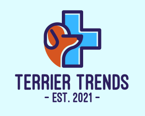 Terrier - Dog Animal Clinic logo design