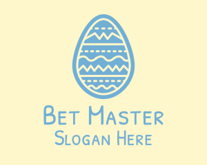 Decorated Blue Egg  Logo